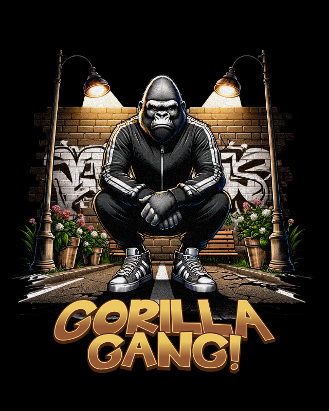 Gorilla Gang Street Art T-SHIRT (unisex)